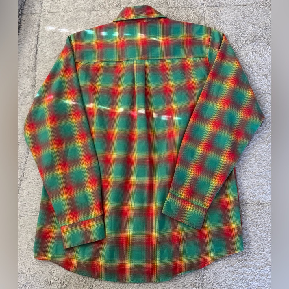 DIXXON Mens The Samson Right Near Da Beach Long Sleeve Button Down Flannel Shirt - Picture 2 of 15
